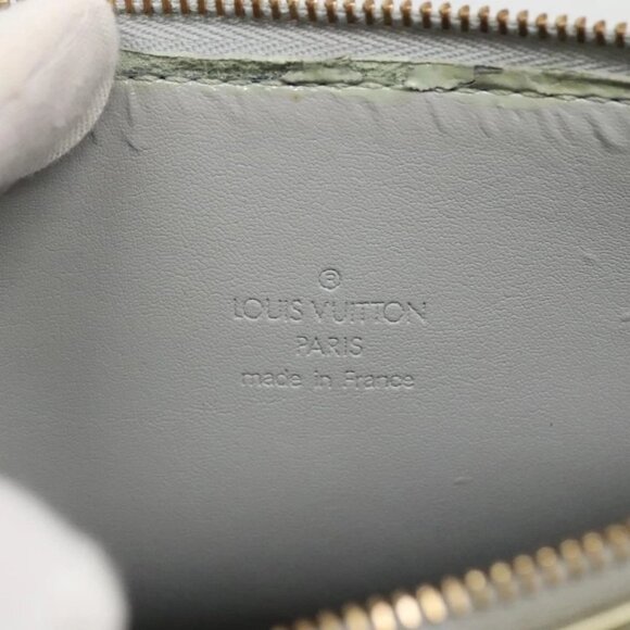 LOUIS VUITTON Monogram Vernis Motto Accessory Pouch Gris M91030 LV Auth 141045 - Picture 10 of 16